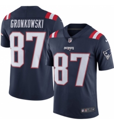 Men's Nike New England Patriots #87 Rob Gronkowski Limited Navy Blue Rush Vapor Untouchable NFL Jersey Men's Nike New England Patriots #87 Rob Gronkowski Limited Navy Blue Rush Vapor Untouchable NFL Jersey