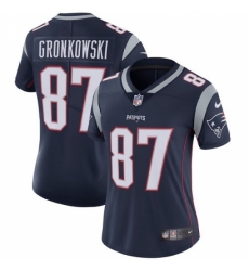 Women's Nike New England Patriots #87 Rob Gronkowski Navy Blue Team Color Vapor Untouchable Limited Player NFL Jersey