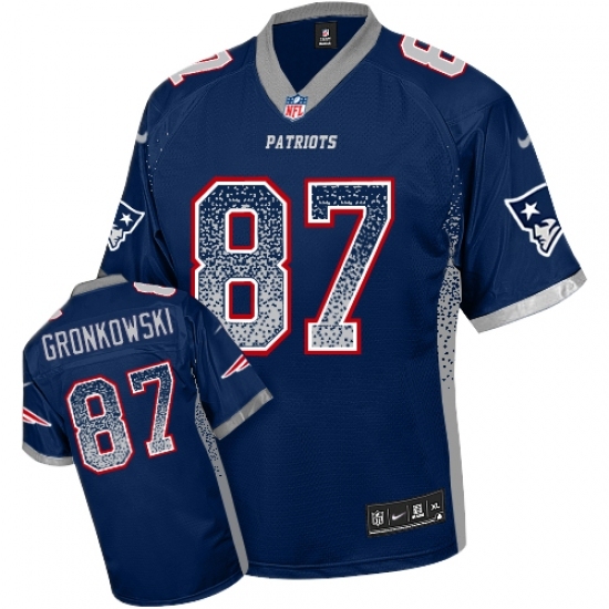 Youth Nike New England Patriots #87 Rob Gronkowski Elite Navy Blue Drift Fashion NFL Jersey Youth Nike New England Patriots #87 Rob Gronkowski Elite Navy Blue Drift Fashion NFL Jersey