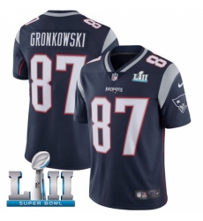 Youth Nike New England Patriots #87 Rob Gronkowski Navy Blue Team Color Vapor Untouchable Limited Player Super Bowl LII NFL Jersey Youth Nike New England Patriots #87 Rob Gronkowski Navy Blue Team Color Vapor Untouchable Limited Player Super Bowl LII NFL Jersey