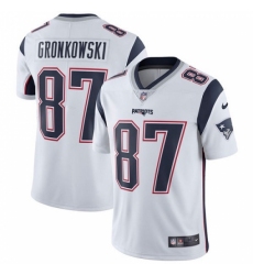 Youth Nike New England Patriots #87 Rob Gronkowski White Vapor Untouchable Limited Player NFL Jersey