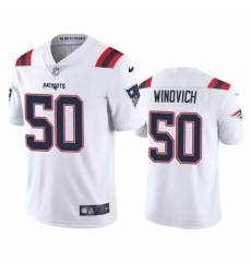 Nike New England Patriots #50 Chase Winovich Men's White 2020 Vapor Limited Jersey Nike New England Patriots #50 Chase Winovich Men's White 2020 Vapor Limited Jersey