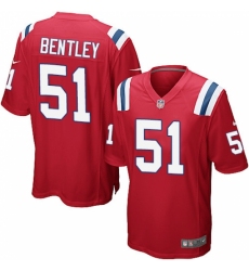 Men's Nike New England Patriots #51 Ja'Whaun Bentley Game Red Alternate NFL Jersey