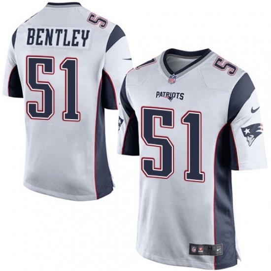 Men's Nike New England Patriots #51 Ja'Whaun Bentley Game White NFL Jersey Men's Nike New England Patriots #51 Ja'Whaun Bentley Game White NFL Jersey