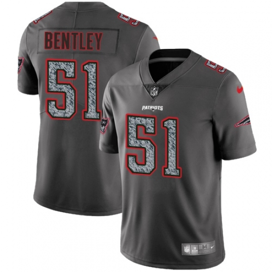 Men's Nike New England Patriots #51 Ja'Whaun Bentley Gray Static Vapor Untouchable Limited NFL Jersey Men's Nike New England Patriots #51 Ja'Whaun Bentley Gray Static Vapor Untouchable Limited NFL Jersey