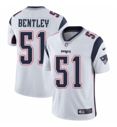 Men's Nike New England Patriots #51 Ja'Whaun Bentley White Vapor Untouchable Limited Player NFL Jersey