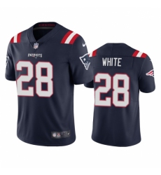 Nike New England Patriots #28 James White Men's Navy 2020 Vapor Limited Jersey