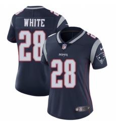 Women's Nike New England Patriots #28 James White Navy Blue Team Color Vapor Untouchable Limited Player NFL Jersey Women's Nike New England Patriots #28 James White Navy Blue Team Color Vapor Untouchable Limited Player NFL Jersey