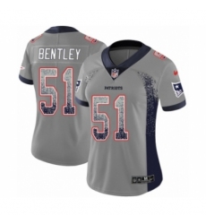 Women's Nike New England Patriots #51 Ja'Whaun Bentley Limited Gray Rush Drift Fashion NFL Jersey Women's Nike New England Patriots #51 Ja'Whaun Bentley Limited Gray Rush Drift Fashion NFL Jersey