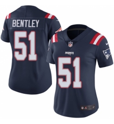 Women's Nike New England Patriots #51 Ja'Whaun Bentley Limited Navy Blue Rush Vapor Untouchable NFL Jersey