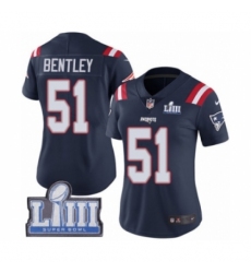 Women's Nike New England Patriots #51 Ja'Whaun Bentley Limited Navy Blue Rush Vapor Untouchable Super Bowl LIII Bound NFL Jersey Women's Nike New England Patriots #51 Ja'Whaun Bentley Limited Navy Blue Rush Vapor Untouchable Super Bowl LIII Bound NFL Jersey