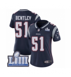 Women's Nike New England Patriots #51 Ja'Whaun Bentley Navy Blue Team Color Vapor Untouchable Limited Player Super Bowl LIII Bound NFL Jersey