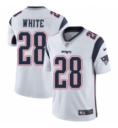 Youth Nike New England Patriots #28 James White White Vapor Untouchable Limited Player NFL Jersey Youth Nike New England Patriots #28 James White White Vapor Untouchable Limited Player NFL Jersey