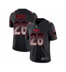 Men's New England Patriots #26 Sony Michel Limited Black Smoke Fashion Football Jersey Men's New England Patriots #26 Sony Michel Limited Black Smoke Fashion Football Jersey