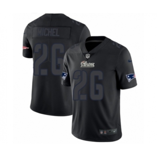 Men's Nike New England Patriots #26 Sony Michel Limited Black Rush Impact NFL Jersey Men's Nike New England Patriots #26 Sony Michel Limited Black Rush Impact NFL Jersey