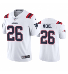 Nike New England Patriots #26 Sony Michel Men's White 2020 Vapor Limited Jersey