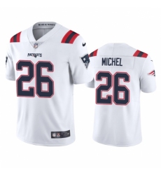Nike New England Patriots #26 Sony Michel Men's White 2020 Vapor Limited Jersey Nike New England Patriots #26 Sony Michel Men's White 2020 Vapor Limited Jersey