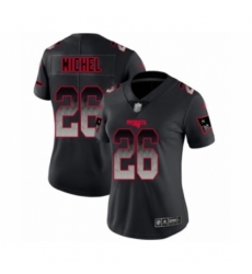 Women's New England Patriots #26 Sony Michel Limited Black Smoke Fashion Football Jersey Women's New England Patriots #26 Sony Michel Limited Black Smoke Fashion Football Jersey