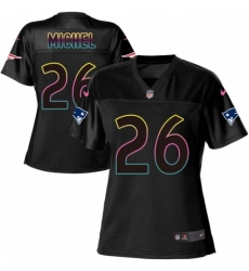 Women's Nike New England Patriots #26 Sony Michel Game Black Fashion NFL Jersey Women's Nike New England Patriots #26 Sony Michel Game Black Fashion NFL Jersey