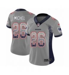 Women's Nike New England Patriots #26 Sony Michel Limited Gray Rush Drift Fashion NFL Jersey Women's Nike New England Patriots #26 Sony Michel Limited Gray Rush Drift Fashion NFL Jersey