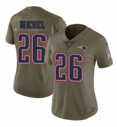 Women's Nike New England Patriots #26 Sony Michel Limited Olive Camo 2017 Salute to Service NFL Jersey Women's Nike New England Patriots #26 Sony Michel Limited Olive Camo 2017 Salute to Service NFL Jersey