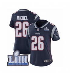 Women's Nike New England Patriots #26 Sony Michel Navy Blue Team Color Vapor Untouchable Limited Player Super Bowl LIII Bound NFL Jersey Women's Nike New England Patriots #26 Sony Michel Navy Blue Team Color Vapor Untouchable Limited Player Super Bowl LIII Bound NFL Jersey