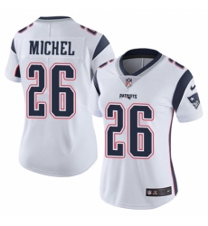 Women's Nike New England Patriots #26 Sony Michel White Vapor Untouchable Limited Player NFL Jersey Women's Nike New England Patriots #26 Sony Michel White Vapor Untouchable Limited Player NFL Jersey
