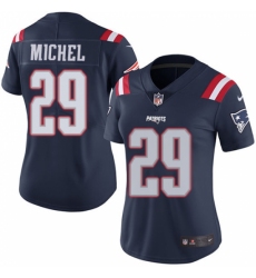 Women's Nike New England Patriots #29 Sony Michel Limited Navy Blue Rush Vapor Untouchable NFL Jersey Women's Nike New England Patriots #29 Sony Michel Limited Navy Blue Rush Vapor Untouchable NFL Jersey