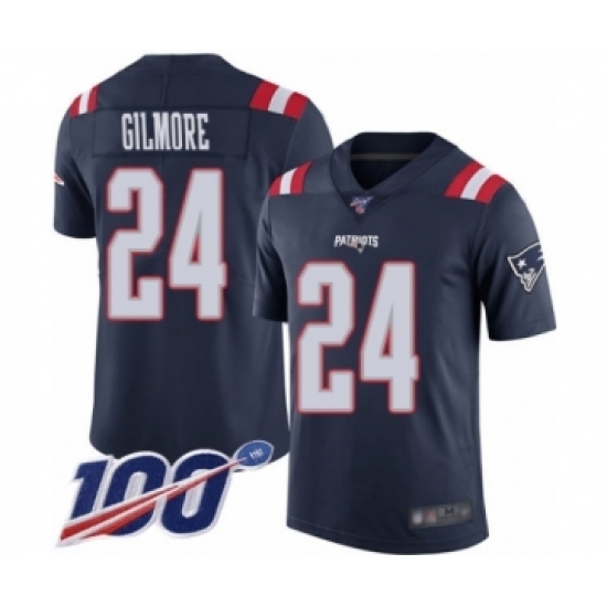 Men's New England Patriots #24 Stephon Gilmore Limited Navy Blue Rush Vapor Untouchable 100th Season Football Jersey Men's New England Patriots #24 Stephon Gilmore Limited Navy Blue Rush Vapor Untouchable 100th Season Football Jersey