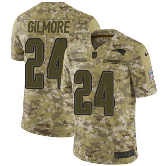 Men's Nike New England Patriots #24 Stephon Gilmore Limited Camo 2018 Salute to Service NFL Jersey Men's Nike New England Patriots #24 Stephon Gilmore Limited Camo 2018 Salute to Service NFL Jersey
