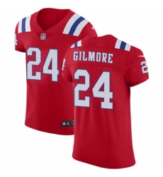 Men's Nike New England Patriots #24 Stephon Gilmore Red Alternate Vapor Untouchable Elite Player NFL Jersey