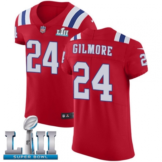 Men's Nike New England Patriots #24 Stephon Gilmore Red Alternate Vapor Untouchable Elite Player Super Bowl LII NFL Jersey Men's Nike New England Patriots #24 Stephon Gilmore Red Alternate Vapor Untouchable Elite Player Super Bowl LII NFL Jersey