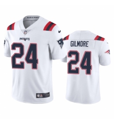 Nike New England Patriots #24 Stephon Gilmore Men's White 2020 Vapor Limited Jersey Nike New England Patriots #24 Stephon Gilmore Men's White 2020 Vapor Limited Jersey