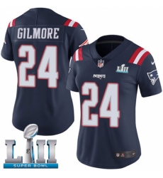 Women's Nike New England Patriots #24 Stephon Gilmore Limited Navy Blue Rush Vapor Untouchable Super Bowl LII NFL Jersey Women's Nike New England Patriots #24 Stephon Gilmore Limited Navy Blue Rush Vapor Untouchable Super Bowl LII NFL Jersey