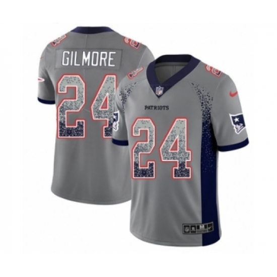 Youth Nike New England Patriots #24 Stephon Gilmore Limited Gray Rush Drift Fashion NFL Jersey Youth Nike New England Patriots #24 Stephon Gilmore Limited Gray Rush Drift Fashion NFL Jersey