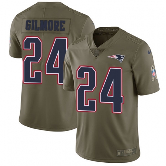 Youth Nike New England Patriots #24 Stephon Gilmore Limited Olive 2017 Salute to Service NFL Jersey Youth Nike New England Patriots #24 Stephon Gilmore Limited Olive 2017 Salute to Service NFL Jersey