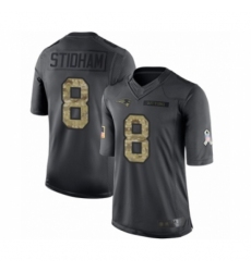 Youth New England Patriots #8 Jarrett Stidham Limited Black 2016 Salute to Service Football Jersey Youth New England Patriots #8 Jarrett Stidham Limited Black 2016 Salute to Service Football Jersey