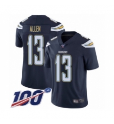 Men's Los Angeles Chargers #13 Keenan Allen Navy Blue Team Color Vapor Untouchable Limited Player 100th Season Football Jersey
