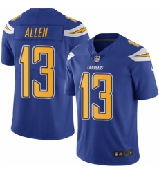 Men's Nike Los Angeles Chargers #13 Keenan Allen Elite Electric Blue Rush Vapor Untouchable NFL Jersey