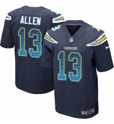 Men's Nike Los Angeles Chargers #13 Keenan Allen Elite Navy Blue Home Drift Fashion NFL Jersey