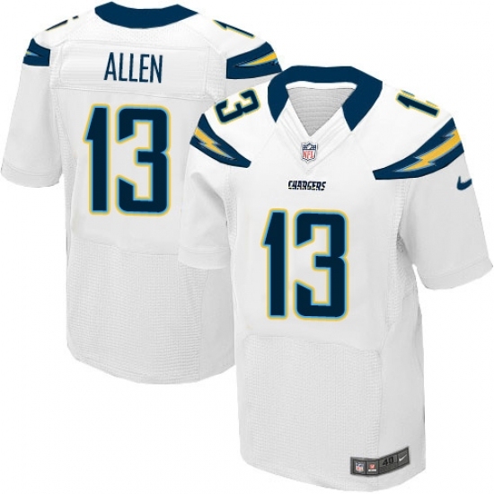 Men's Nike Los Angeles Chargers #13 Keenan Allen Elite White NFL Jersey Men's Nike Los Angeles Chargers #13 Keenan Allen Elite White NFL Jersey
