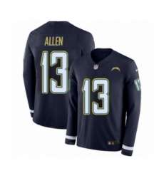 Men's Nike Los Angeles Chargers #13 Keenan Allen Limited Navy Blue Therma Long Sleeve NFL Jersey