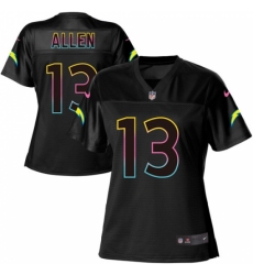 Women's Nike Los Angeles Chargers #13 Keenan Allen Game Black Fashion NFL Jersey