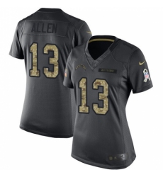 Women's Nike Los Angeles Chargers #13 Keenan Allen Limited Black 2016 Salute to Service NFL Jersey