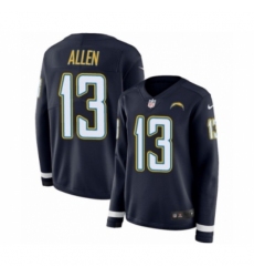 Women's Nike Los Angeles Chargers #13 Keenan Allen Limited Navy Blue Therma Long Sleeve NFL Jersey