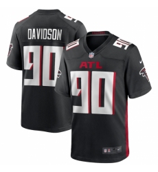 Men's Atlanta Falcons #90 Marlon Davidson Nike Black Player Game Jersey