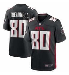 Men's Atlanta Falcons #80 Laquon Treadwell Nike Black Game Player Jersey