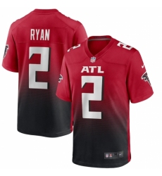 Men's Atlanta Falcons #2 Matt Ryan Nike Red 2nd Alternate Limited Jersey