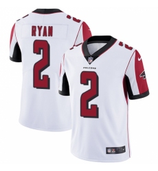 Men's Nike Atlanta Falcons #2 Matt Ryan White Vapor Untouchable Limited Player NFL Jersey