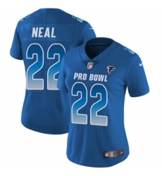 Women's Nike Atlanta Falcons #22 Keanu Neal Limited Royal Blue 2018 Pro Bowl NFL Jersey